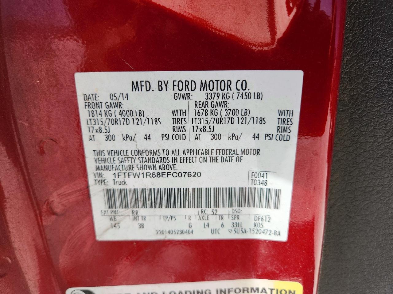 2014 Ford F150 SVT Raptor