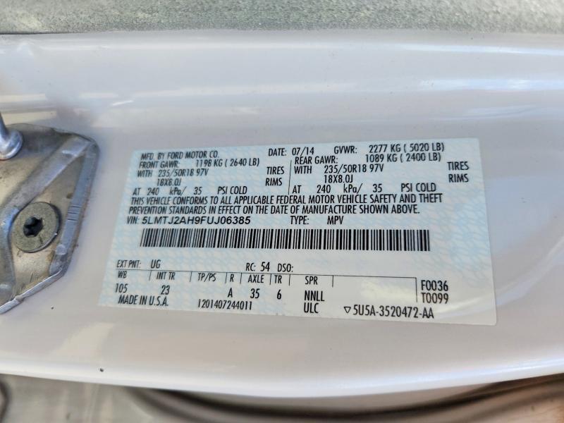 2015 Lincoln Townhouse MKC