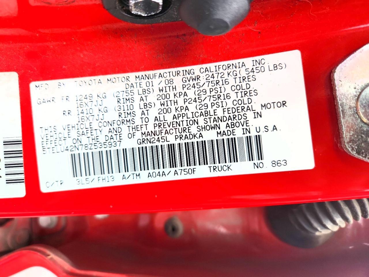 2008 Toyota Tacoma V6