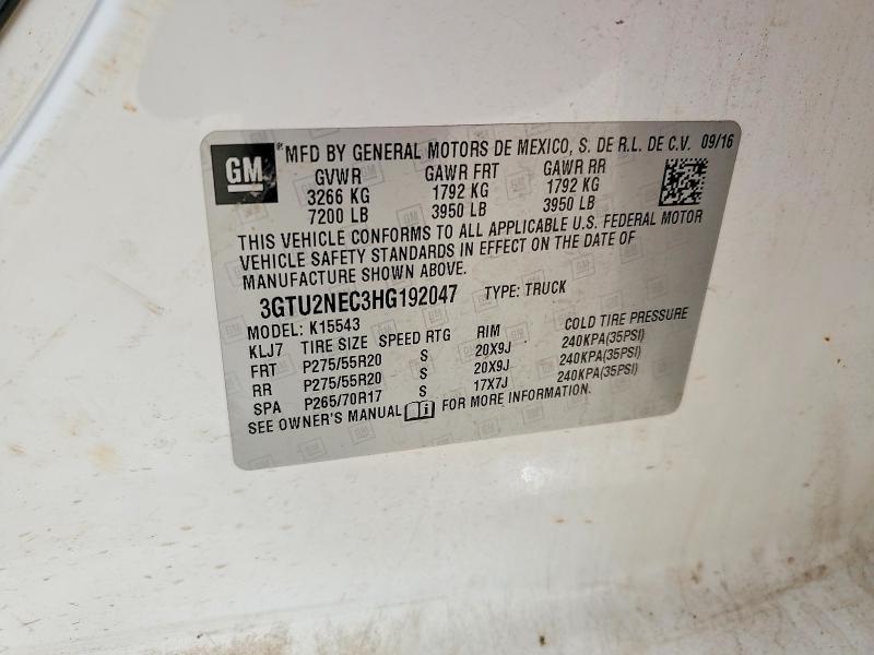 2017 GMC Sierra K1500 SLT