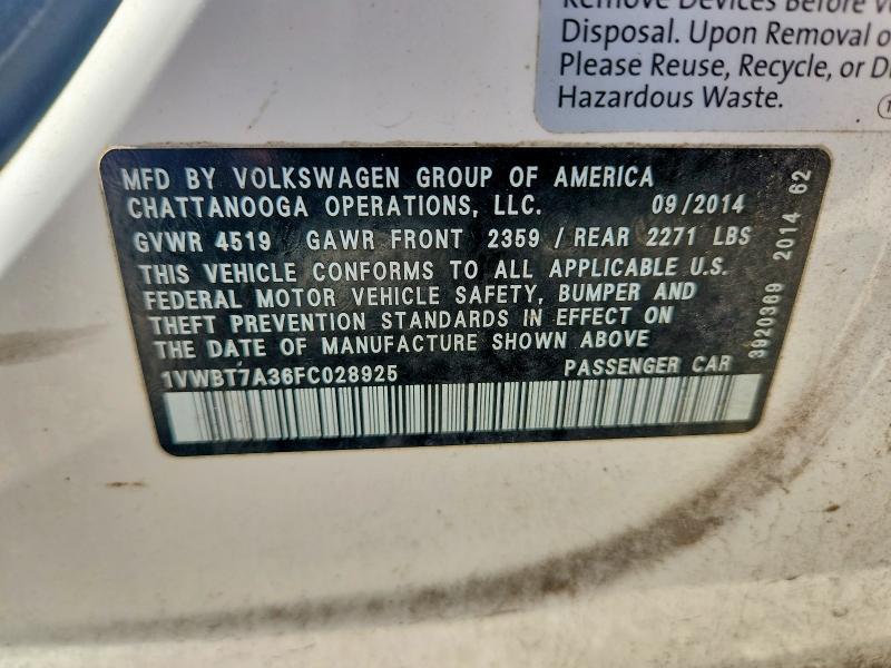 2015 Volkswagen Passat se