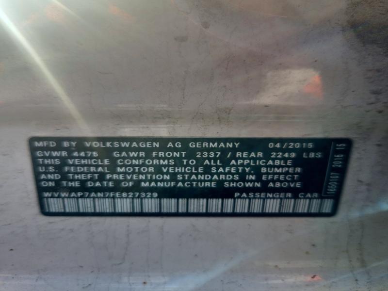 2015 Volkswagen Cc Sport