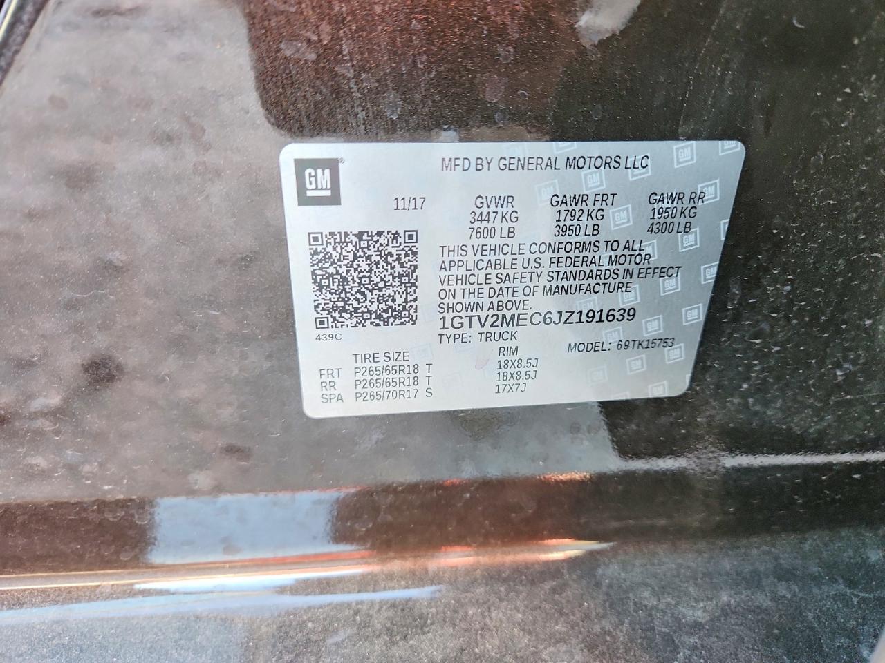 2018 GMC Sierra K1500 SLE