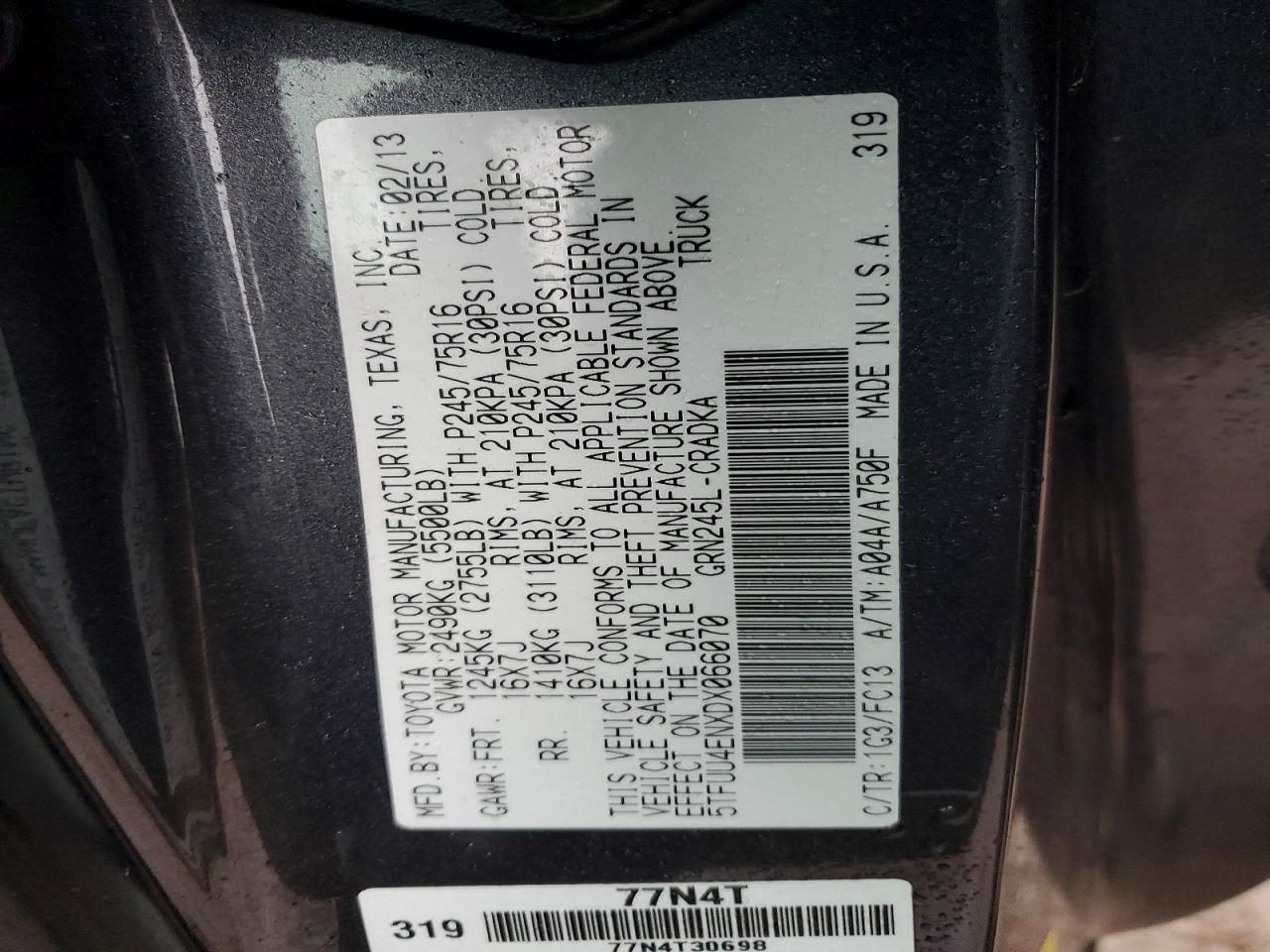 2013 Toyota Tacoma V6