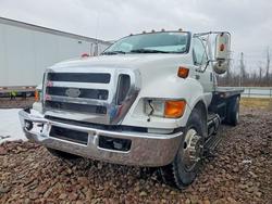 Salvage trucks for sale at Central Square, NY auction: 2008 Ford F650 Super Duty Rollback TOW Truck