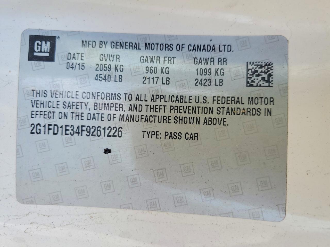 2015 Chevrolet Camaro