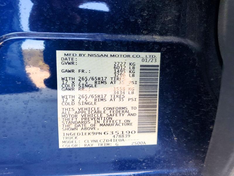 2023 Nissan Frontier SV