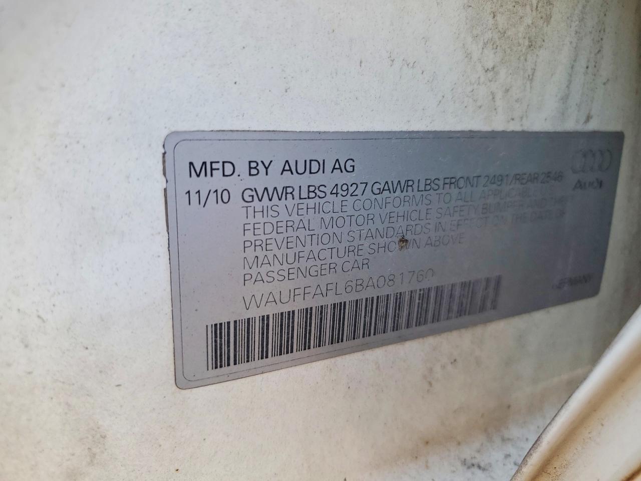 2011 Audi A4 Premium Plus