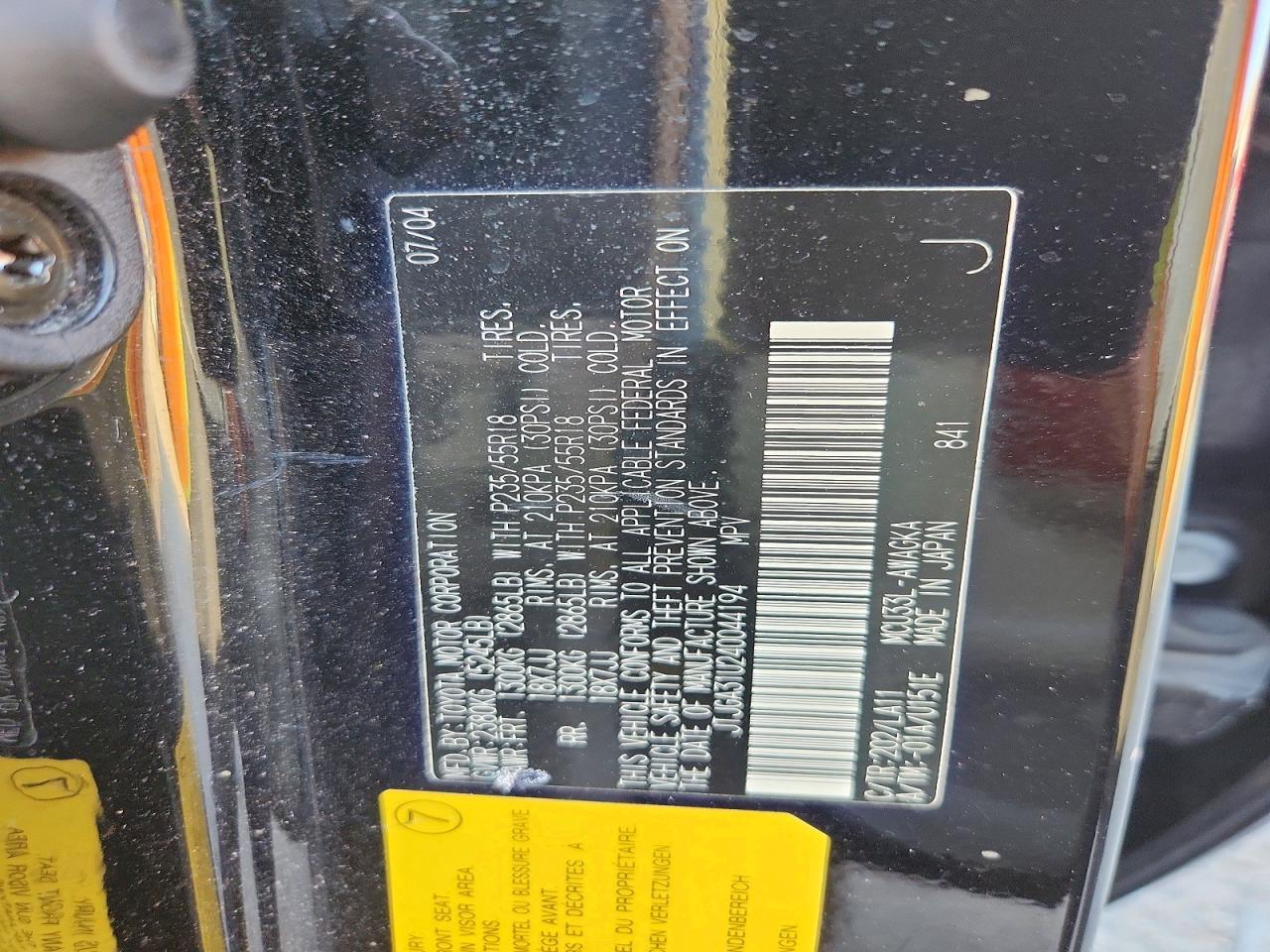 2004 Lexus Rx 330 Base