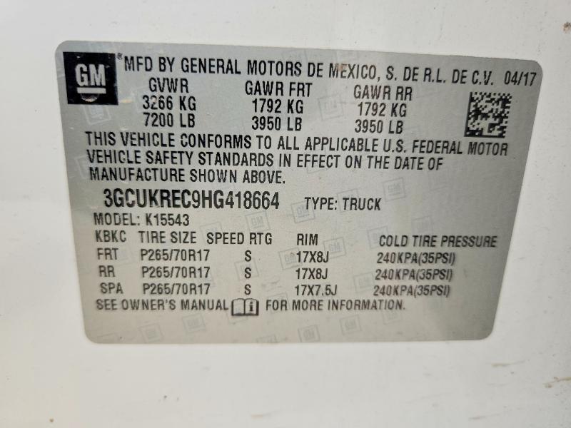 2017 Chevrolet Silverado K1500 LT