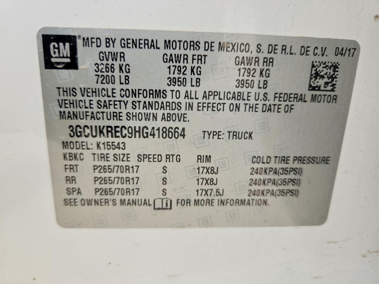 2017 Chevrolet Silverado K1500 LT