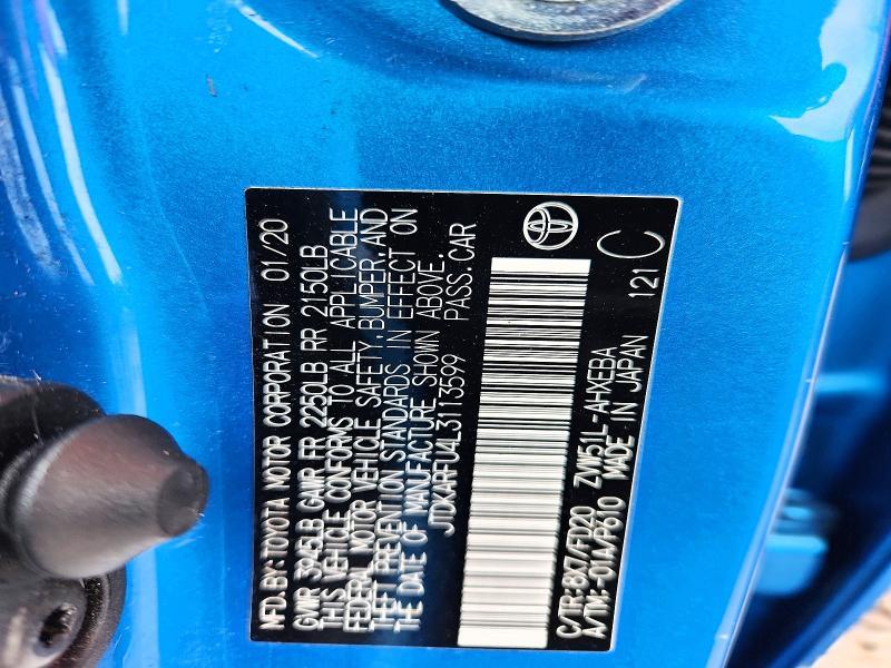 2020 Toyota Prius le