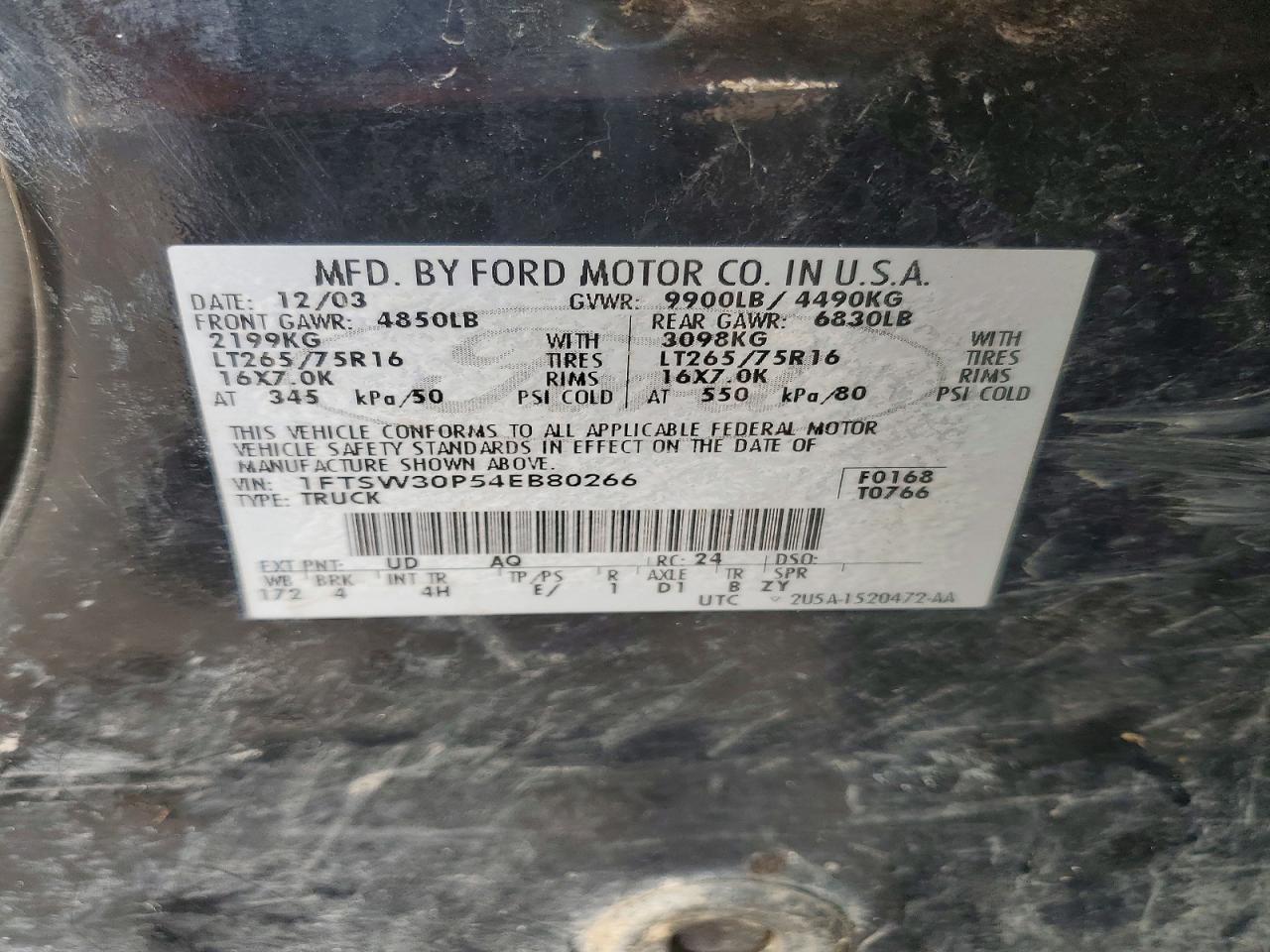 2004 Ford F350 SRW Super Duty