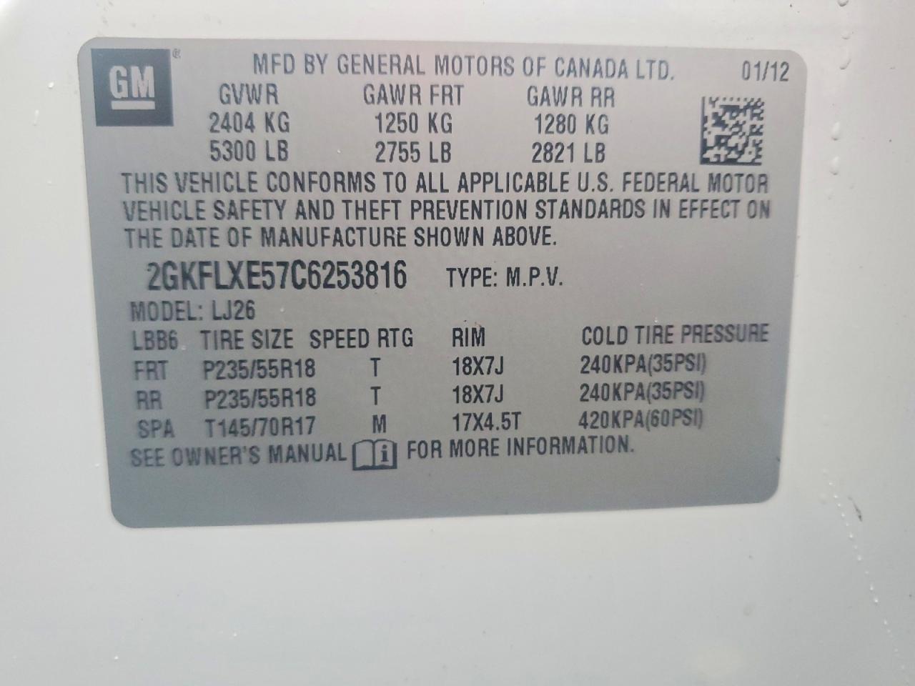 2012 GMC Terrain slt