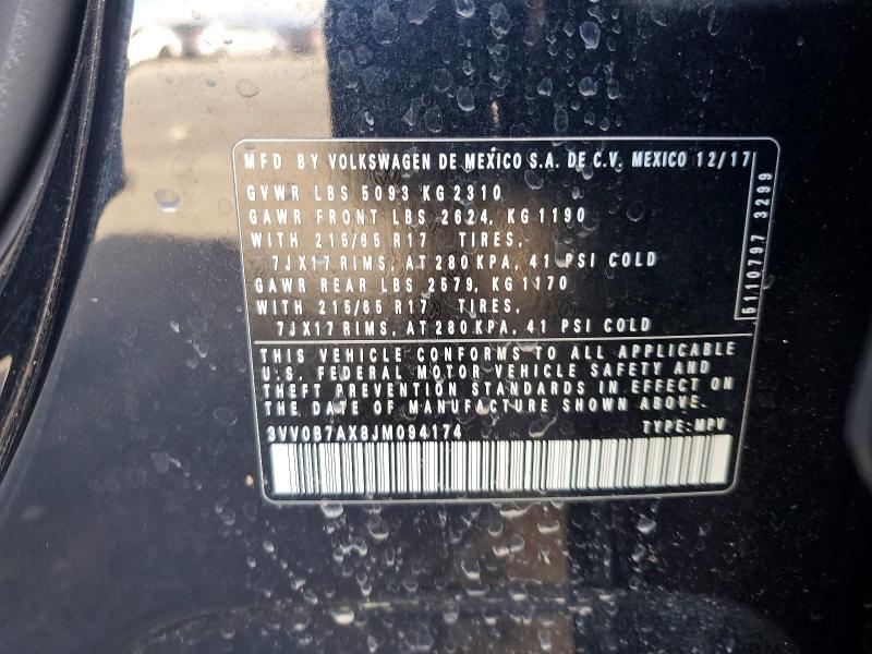 2018 Volkswagen Tiguan s