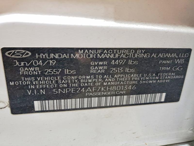 2019 Hyundai Sonata se