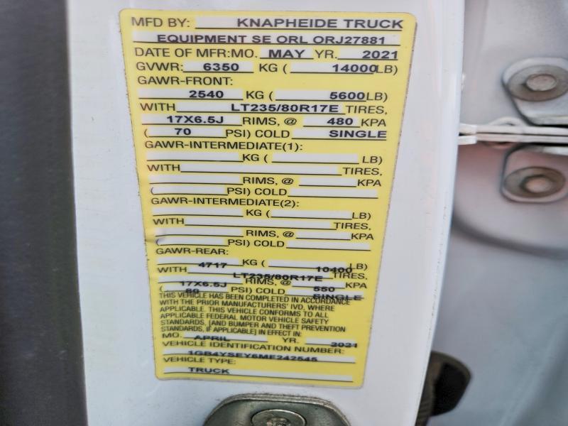 2021 Chevrolet Silverado Utility / Service Truck