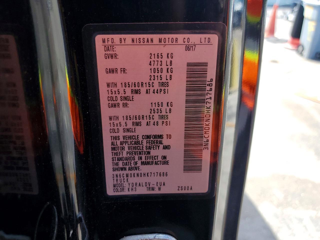 2017 Nissan NV200 Delivery Van