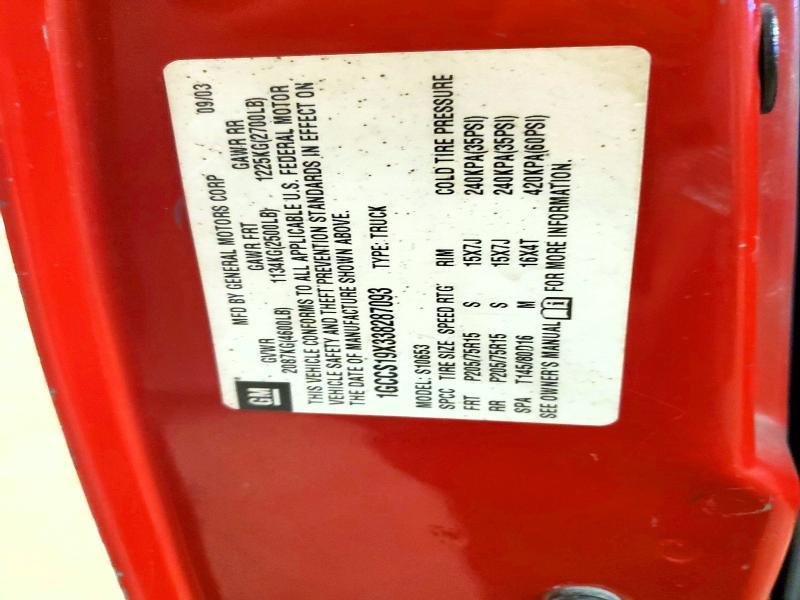 2003 Chev S Truck S10