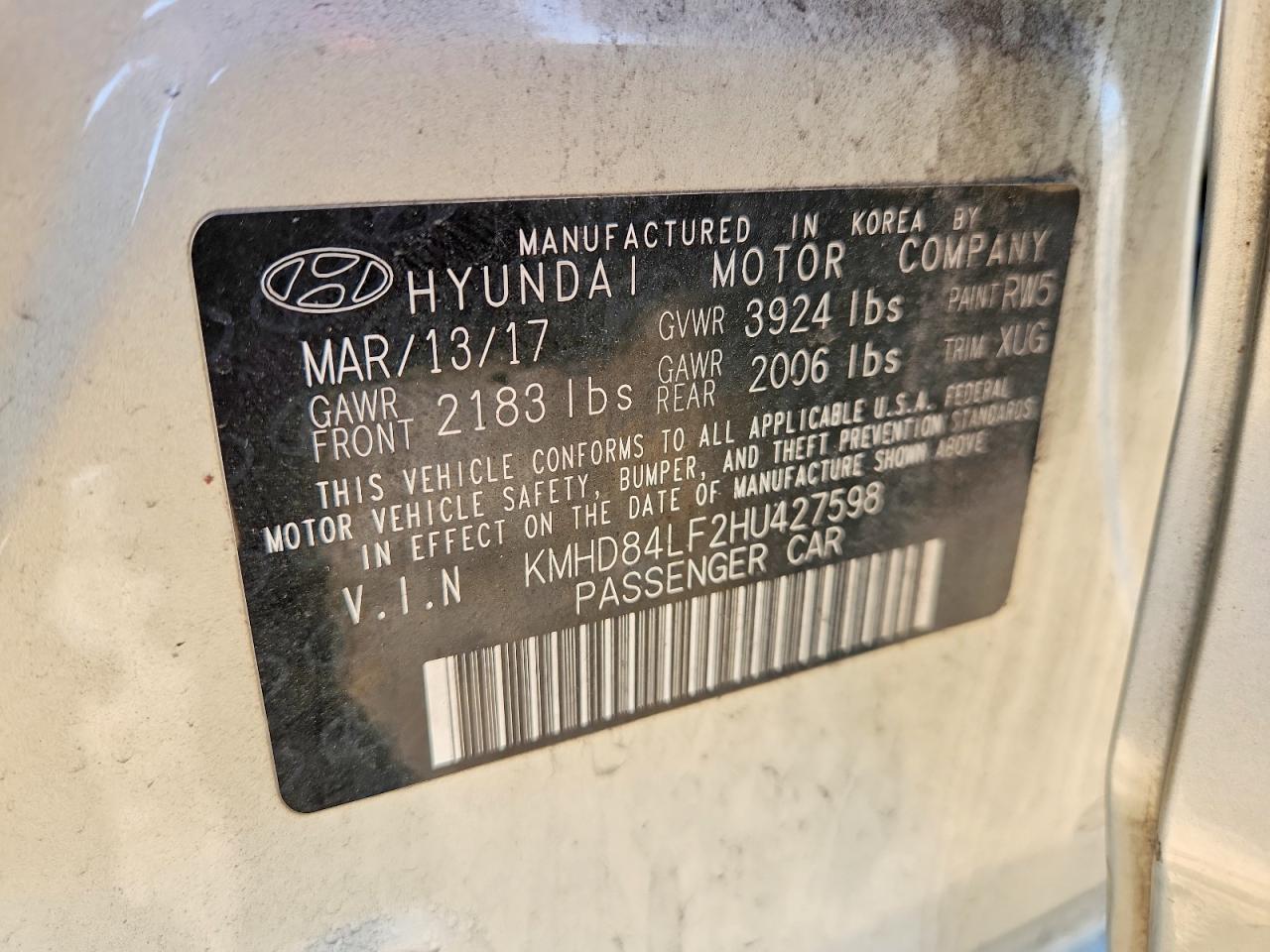 2017 Hyundai Elantra Value Edition