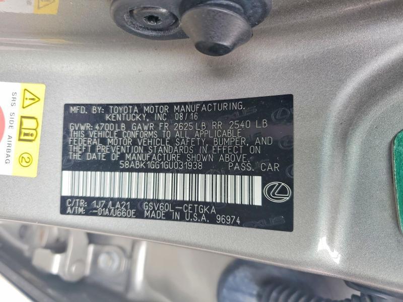 2016 Lexus Es 350