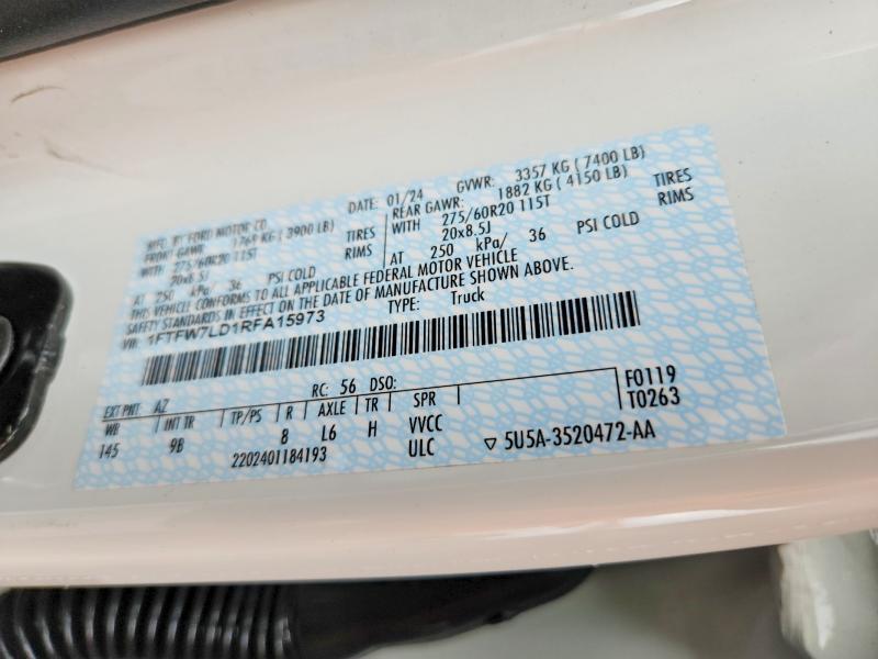 2024 Ford F150 Platinum