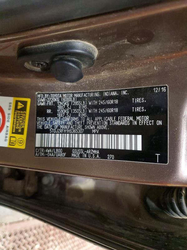 2017 Toyota Highlander xle