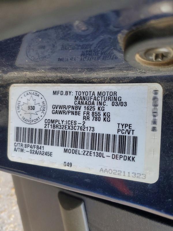 2003 Toyota Corolla ce