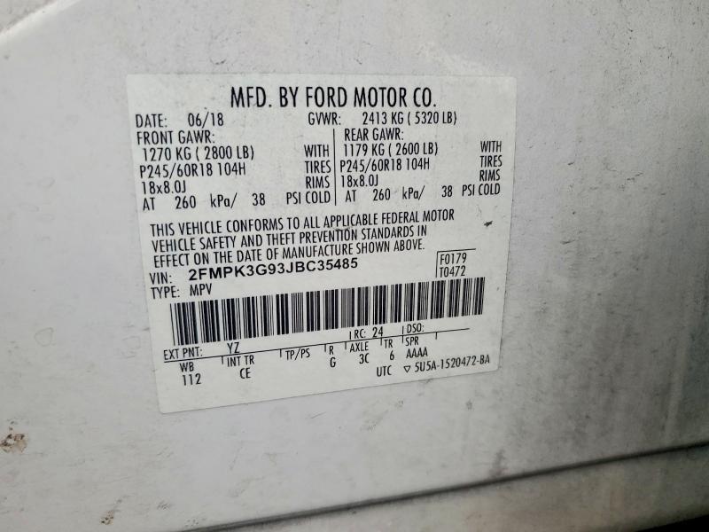 2018 Ford Edge se