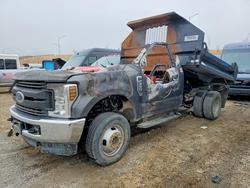 Salvage trucks for sale at Dyer, IN auction: 2018 Ford F350 Super Duty Dump Truck