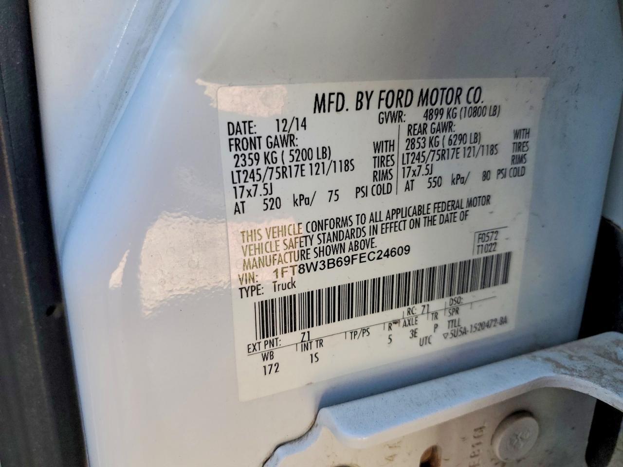 2015 Ford F350 Super Duty