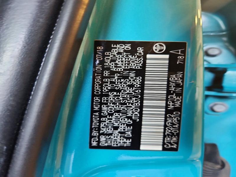 2018 Toyota Prius c two