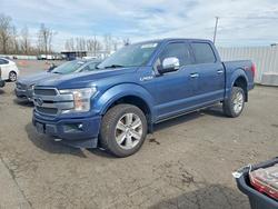 Ford salvage cars for sale: 2018 Ford F150 Supercrew