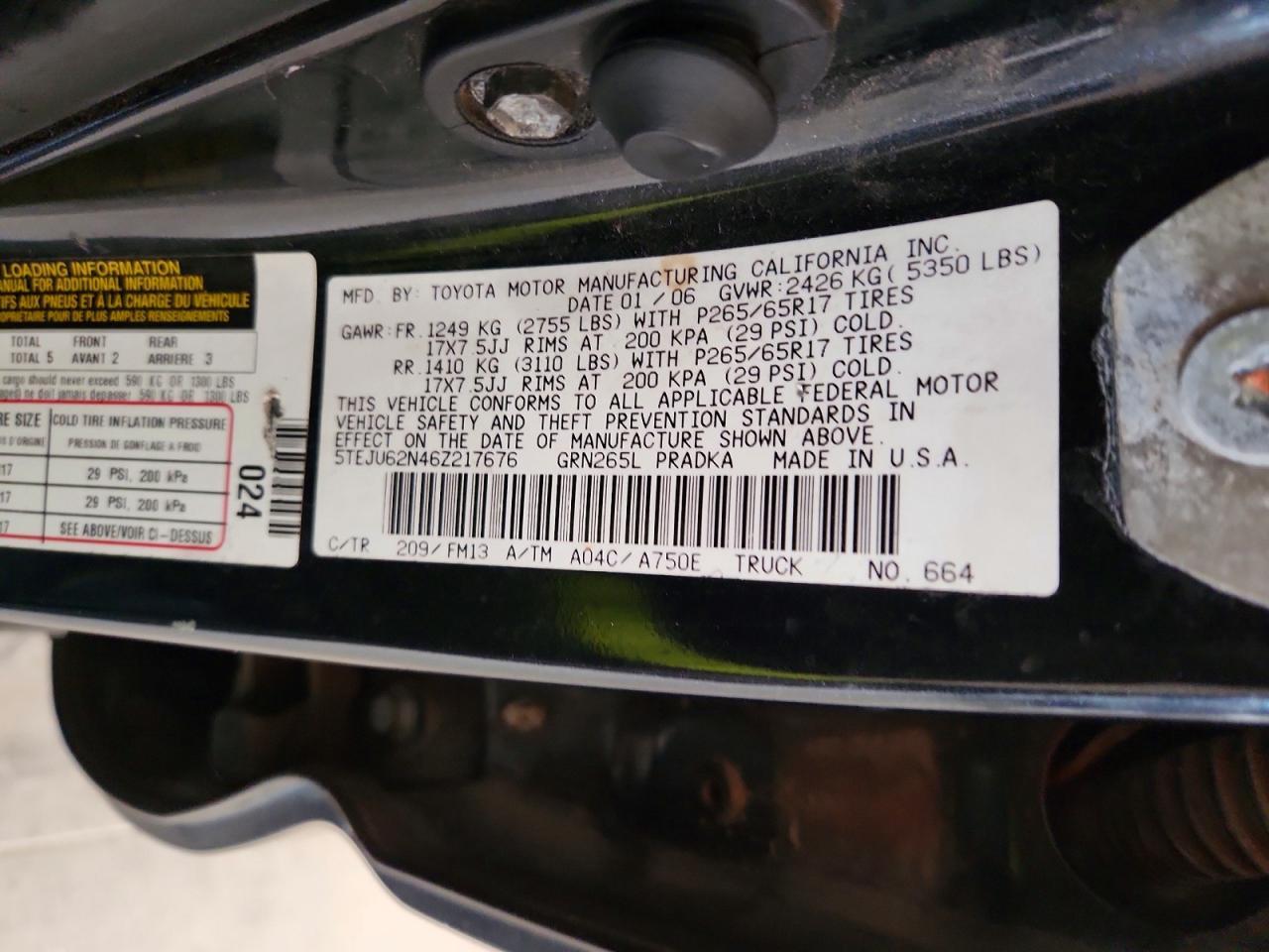 2006 Toyota Tacoma Prerunner V6