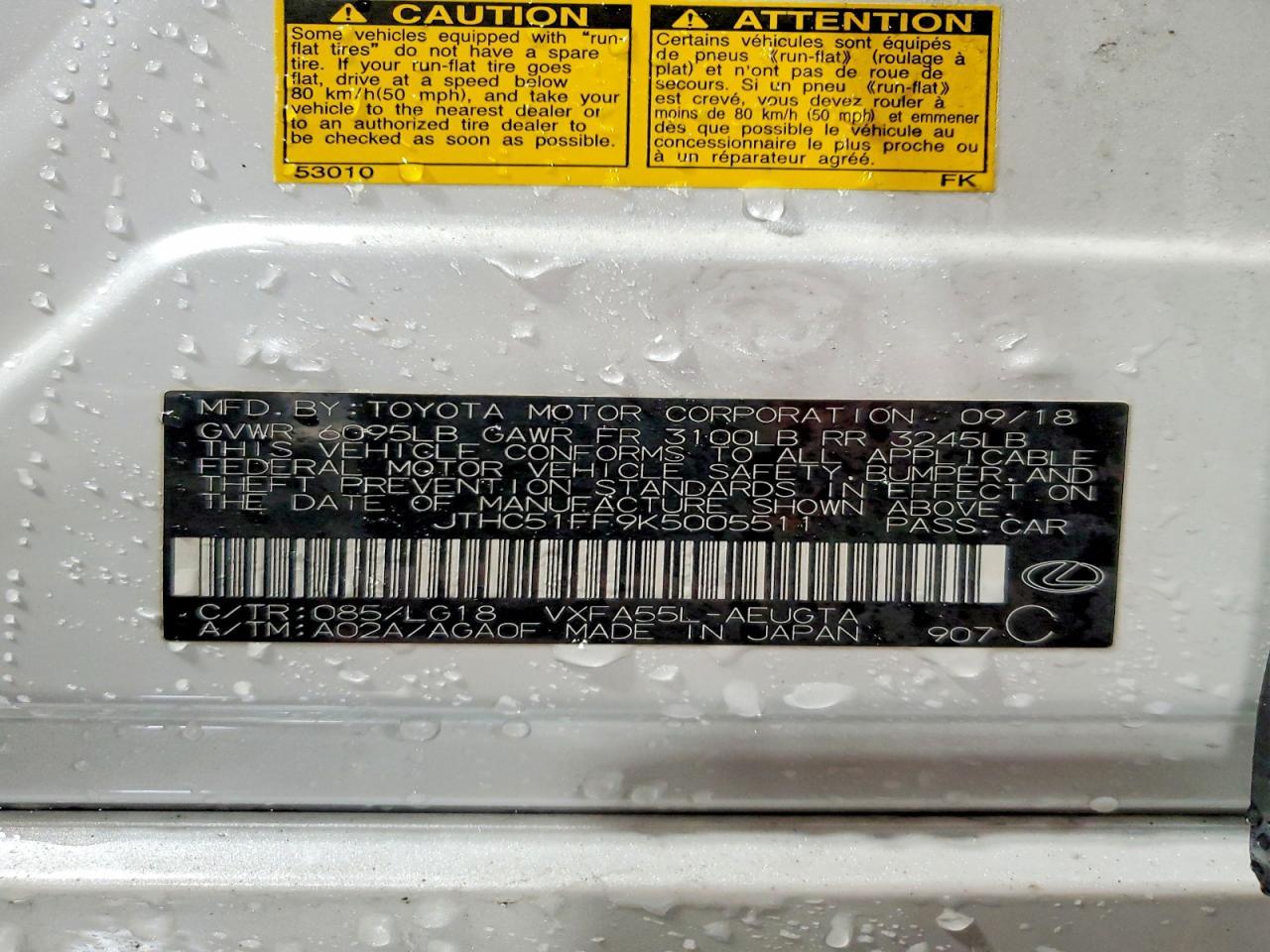 2019 Lexus Ls 500 Base