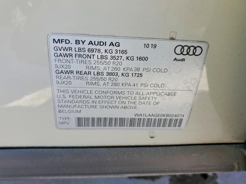 2019 Audi E-tron Premium Plus