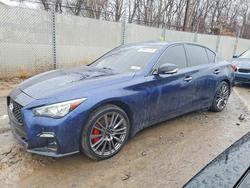 Salvage trucks for sale at Chalfont, PA auction: 2021 Infinity Q50
