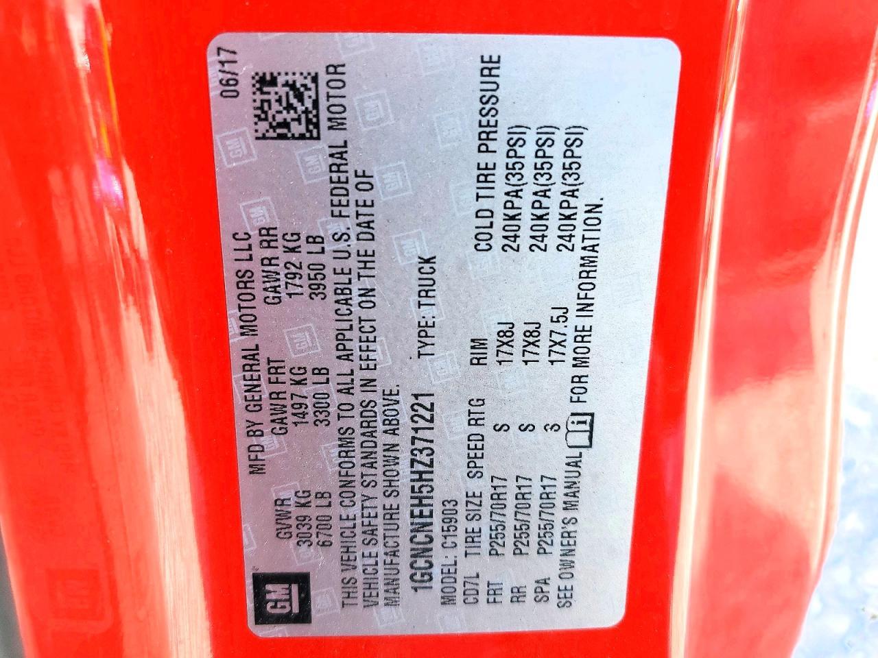 2017 Chevrolet Silverado C1500