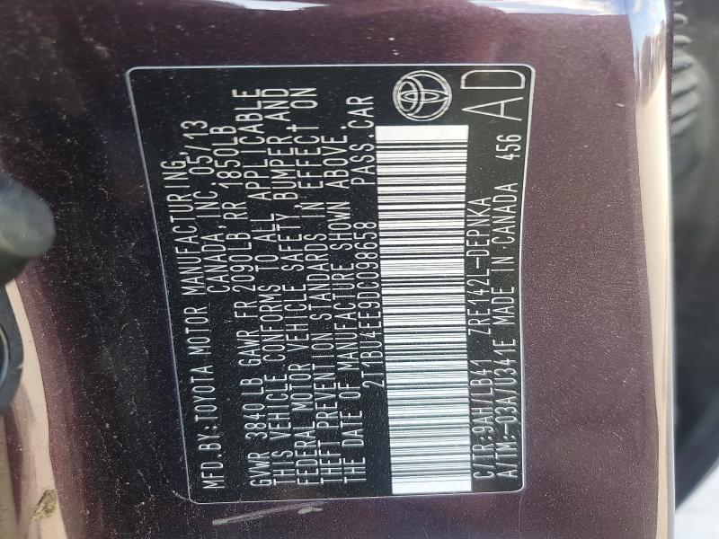 2013 Toyota Corolla le Special Edition