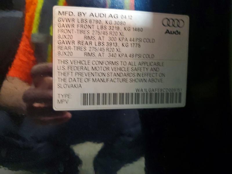 2012 Audi Q7 Premium Plus
