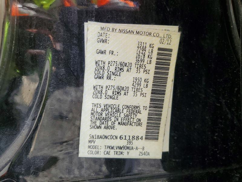 2012 Nissan Armada sv