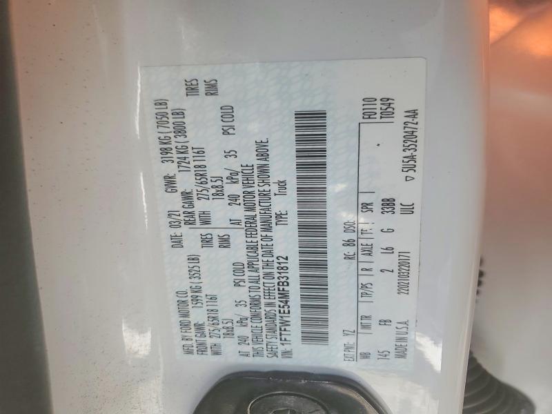 2021 Ford F150 Supercrew