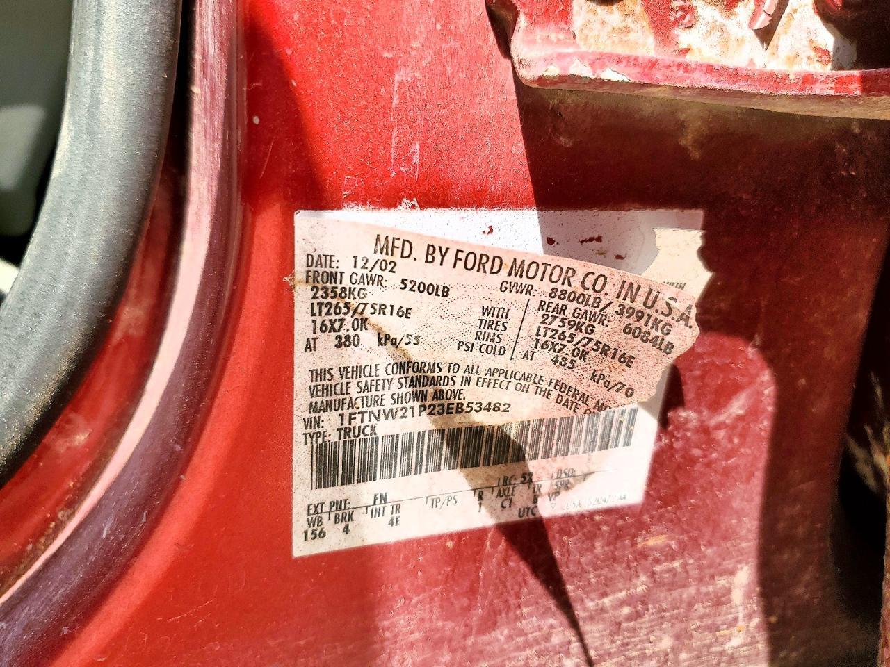 2003 Ford F250 Super Duty