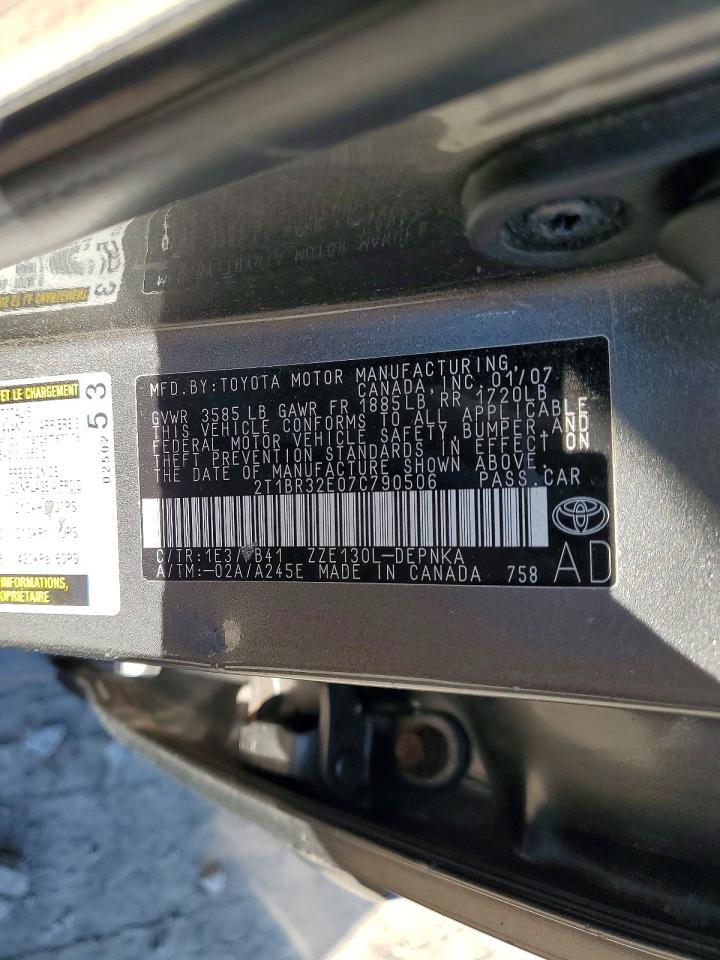 2007 Toyota Corolla le