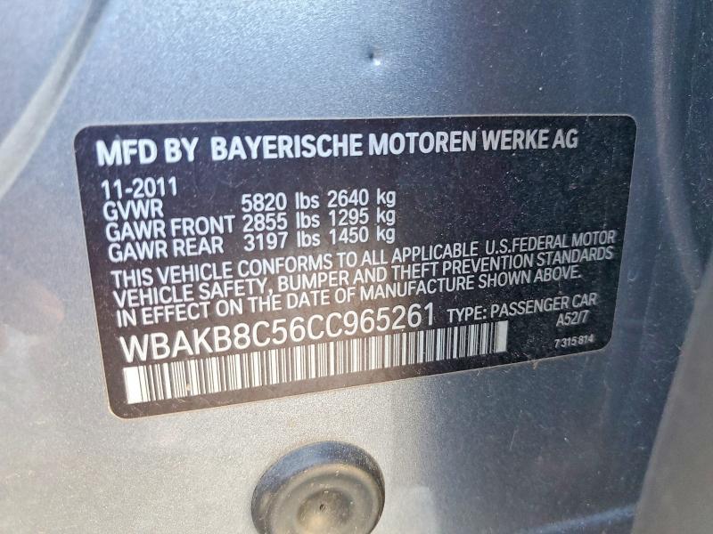 2012 BMW 750 li