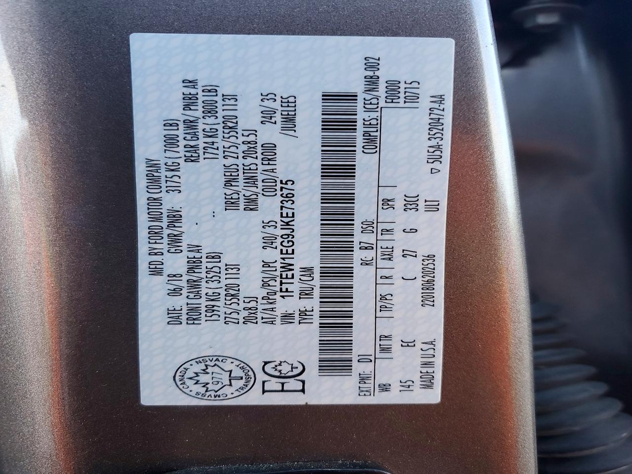 2018 Ford F150 Supercrew