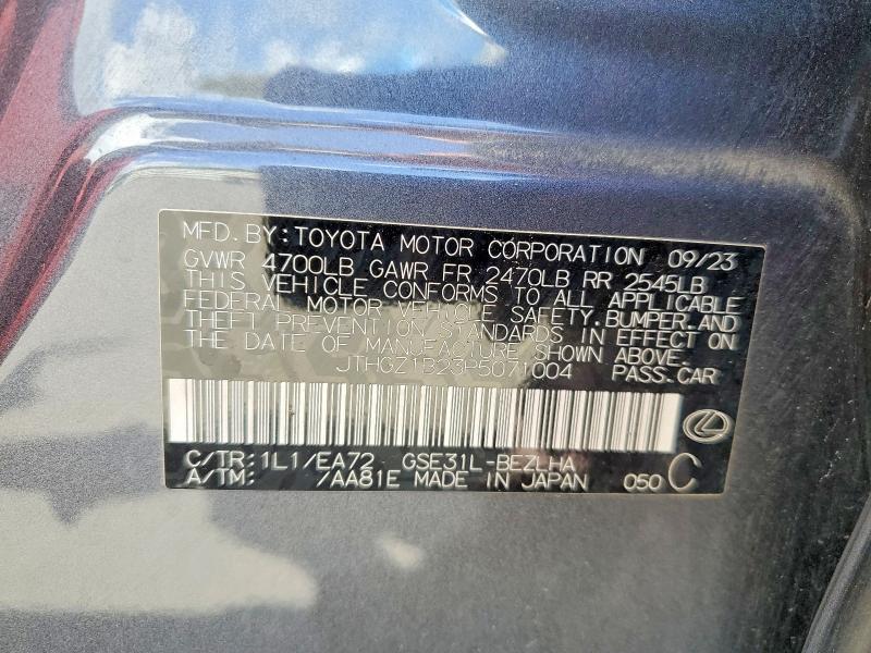 2023 Lexus Is 350 f Sport