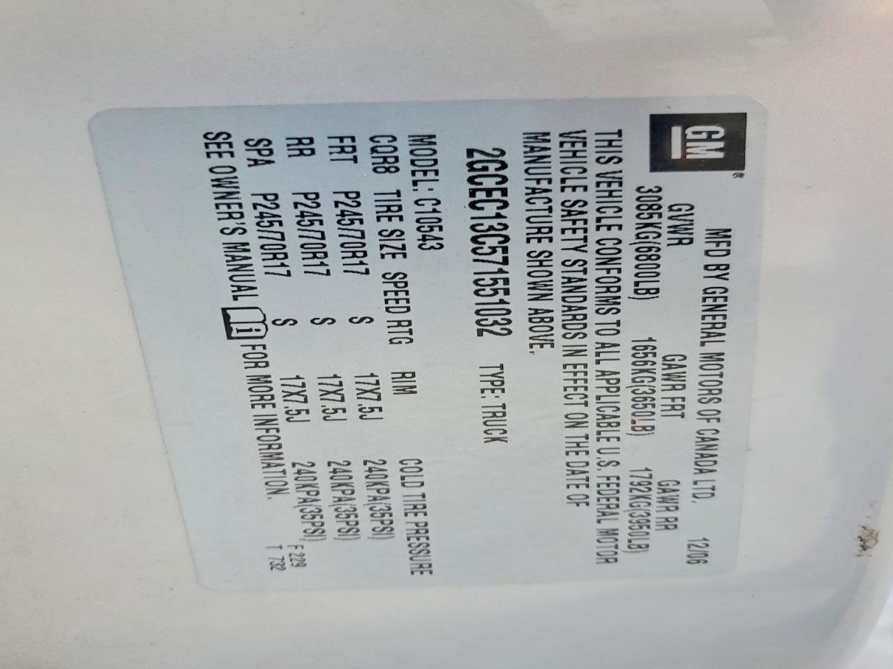 2007 Chevrolet Silverado C1500 Crew Cab