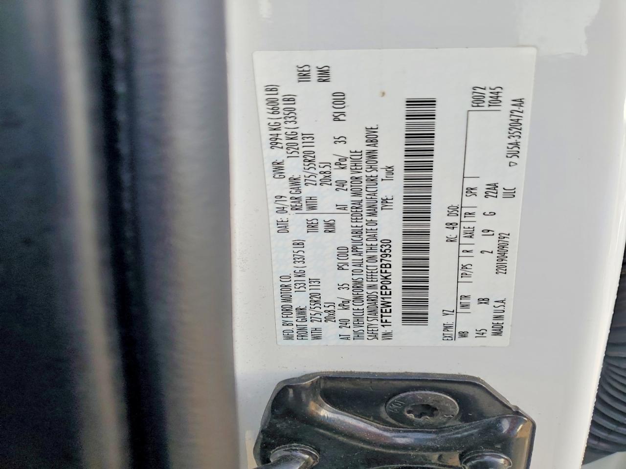 2019 Ford F150 Supercrew