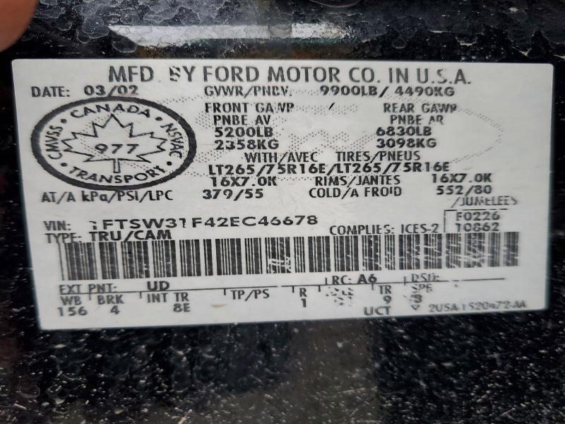 2002 Ford F350 SRW Super Duty